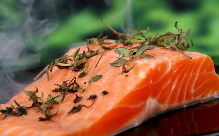 Omega fatty acids in salmon help fight inflammation naturally.