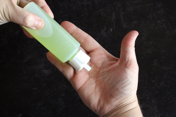 Homemade hand sanitizer gel