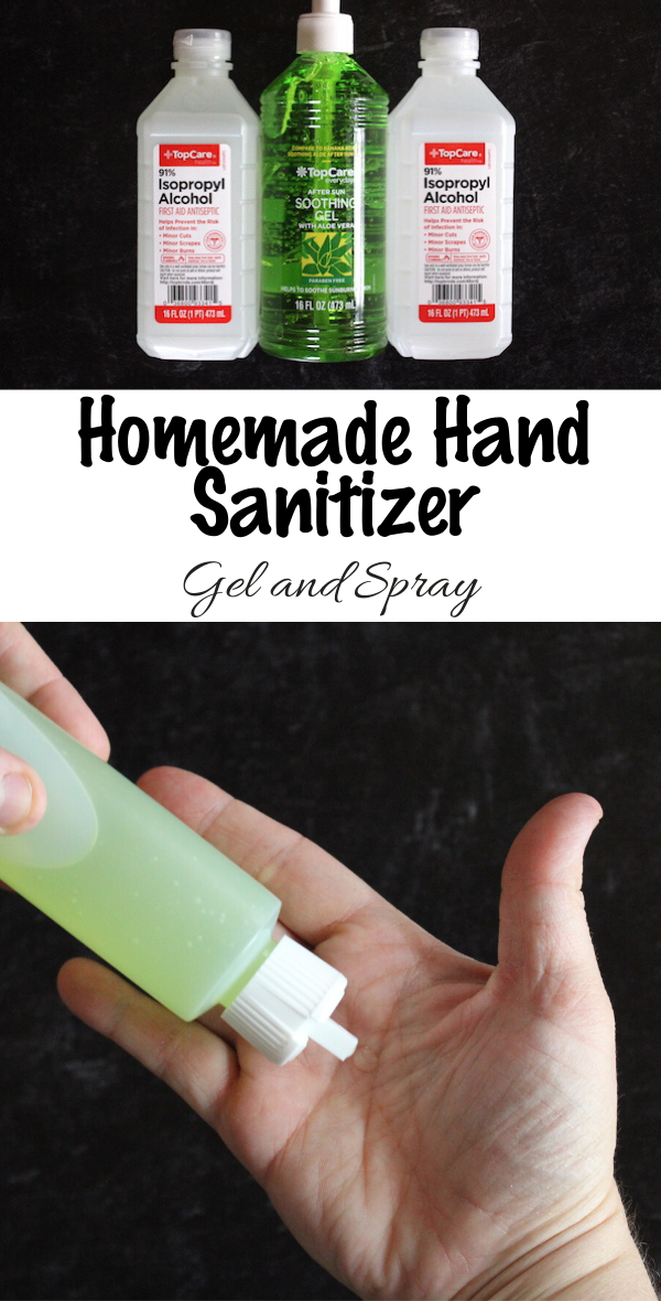 Homemade Hand Sanitizer Gel And Spray 3483