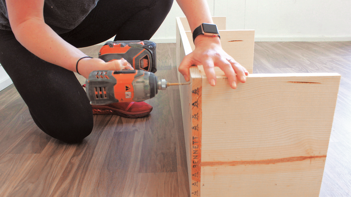 Step 3 - DIY Buffet Table (Farmhouse Style Sideboard)