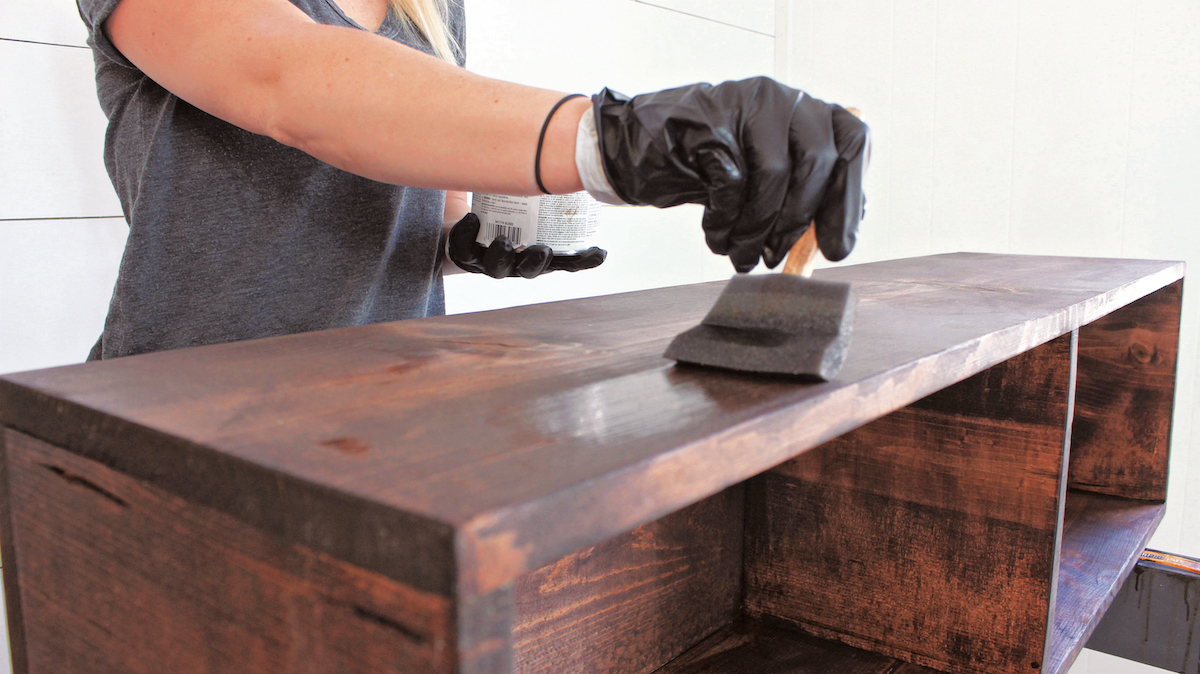 Step 7 - DIY Buffet Table (Farmhouse Style Sideboard)