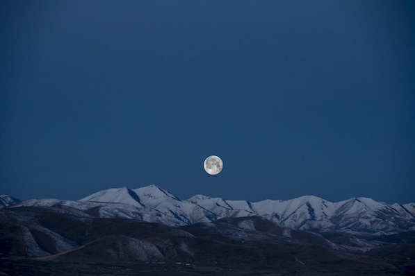 Moon Over Snow